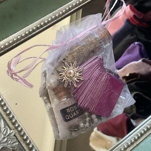 Tarot Card Set w/ Accessories handmade to order DIVINATION PSYCHIC READING PINK